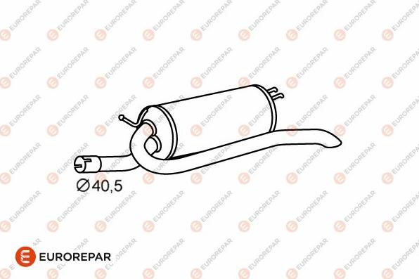 EUROREPAR E12839P - Izplūdes gāzu trokšņa slāpētājs (pēdējais) autodraugiem.lv
