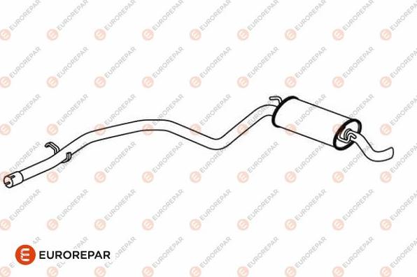 EUROREPAR E12837L - Izplūdes gāzu trokšņa slāpētājs (pēdējais) autodraugiem.lv