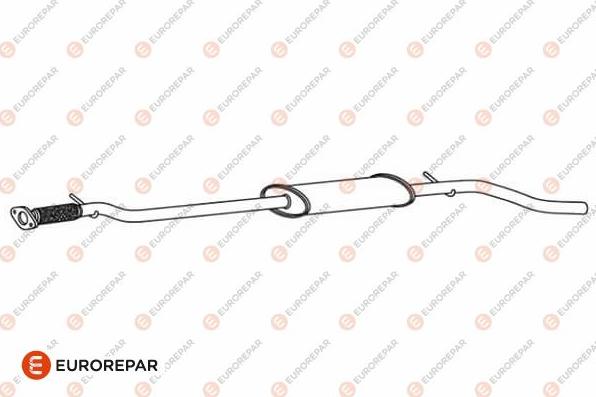 EUROREPAR E12824C - Vidējais izpl. gāzu trokšņa slāpētājs autodraugiem.lv