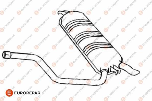 EUROREPAR E12870R - Izplūdes gāzu trokšņa slāpētājs (pēdējais) autodraugiem.lv