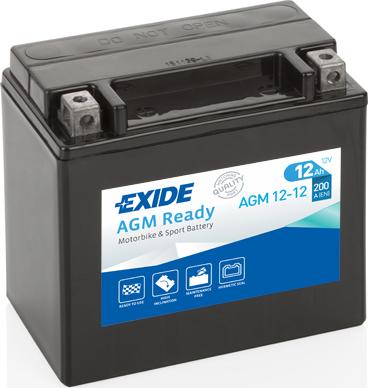 Exide AGM12-12 - Startera akumulatoru baterija autodraugiem.lv