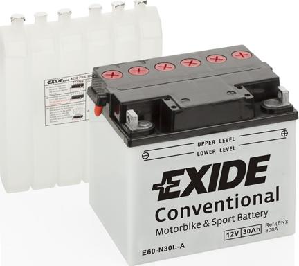 Exide E60-N30L-A - Startera akumulatoru baterija autodraugiem.lv