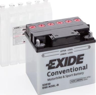 Exide E60-N30L-B - Startera akumulatoru baterija autodraugiem.lv