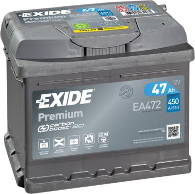 Exide EA472 - Startera akumulatoru baterija autodraugiem.lv