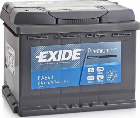 Exide EA641 - Startera akumulatoru baterija autodraugiem.lv