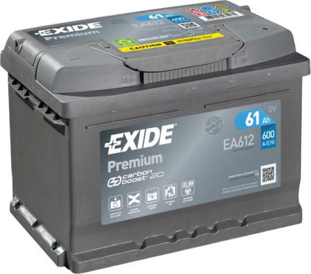 Exide EA612 - Startera akumulatoru baterija autodraugiem.lv