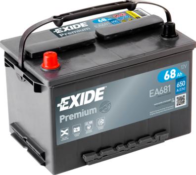 Exide _EA681 - Startera akumulatoru baterija autodraugiem.lv