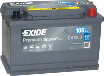 Exide EA1050 - Startera akumulatoru baterija autodraugiem.lv