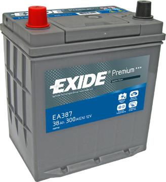 Exide EA387 - Startera akumulatoru baterija autodraugiem.lv