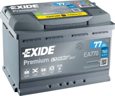 Exide EA770 - Startera akumulatoru baterija autodraugiem.lv