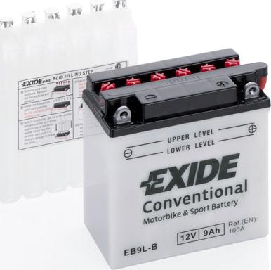 Exide EB9L-B - Startera akumulatoru baterija autodraugiem.lv