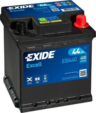 Exide EB440 - Startera akumulatoru baterija autodraugiem.lv