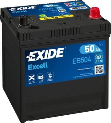 Exide EB504 - Startera akumulatoru baterija autodraugiem.lv