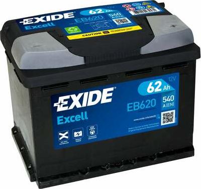 Exide EB620 - Startera akumulatoru baterija autodraugiem.lv