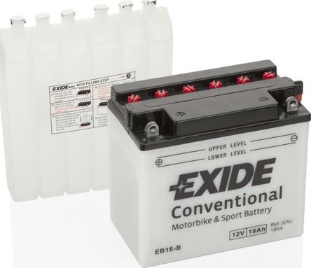 Exide EB16-B - Startera akumulatoru baterija autodraugiem.lv
