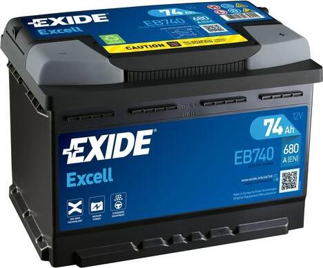 Exide EB740 - Startera akumulatoru baterija autodraugiem.lv
