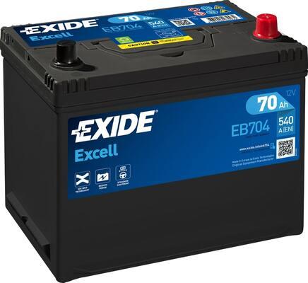 Exide EB704 - Startera akumulatoru baterija autodraugiem.lv