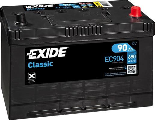 Exide EC904 - Startera akumulatoru baterija autodraugiem.lv