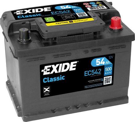 Exide EC542 - Startera akumulatoru baterija autodraugiem.lv