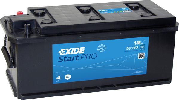 Exide EG1355 - Startera akumulatoru baterija autodraugiem.lv