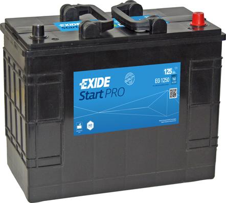 Exide EG1250 - Startera akumulatoru baterija autodraugiem.lv