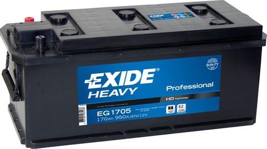 Exide EG1705 - Startera akumulatoru baterija autodraugiem.lv