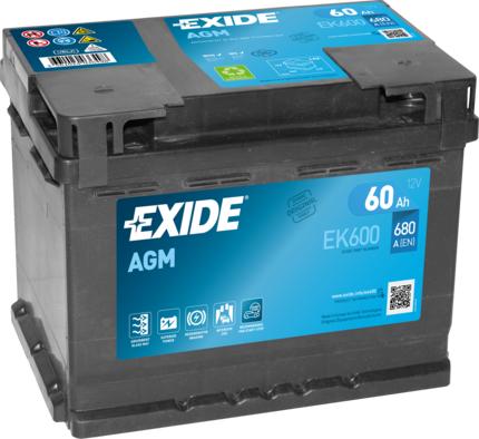 Exide EK600 - Startera akumulatoru baterija autodraugiem.lv