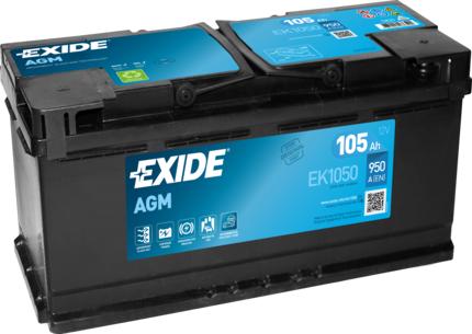 Exide EK1050 - Startera akumulatoru baterija autodraugiem.lv