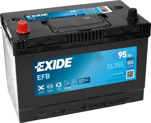 Exide EL955 - Startera akumulatoru baterija autodraugiem.lv