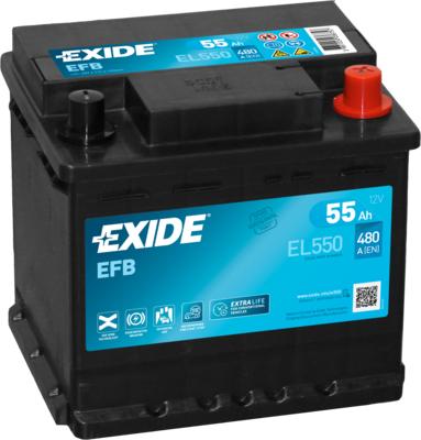 Exide EL550 - Startera akumulatoru baterija autodraugiem.lv