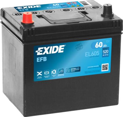 Exide EL605 - Startera akumulatoru baterija autodraugiem.lv