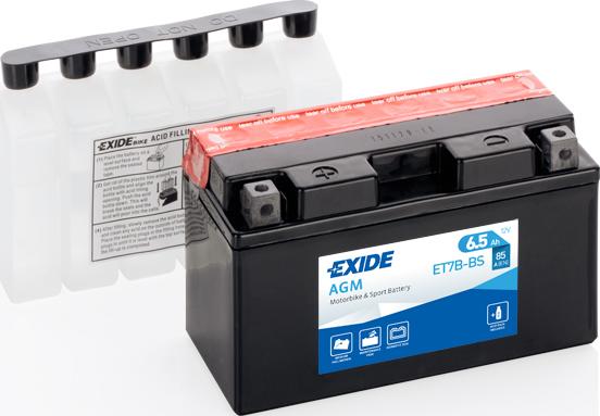 Exide ET7B-BS - Startera akumulatoru baterija autodraugiem.lv