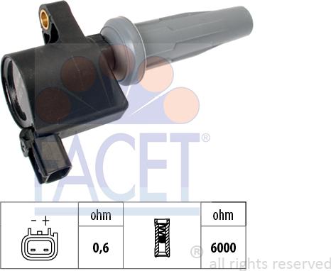 FACET 9.6540 - Aizdedzes spole autodraugiem.lv