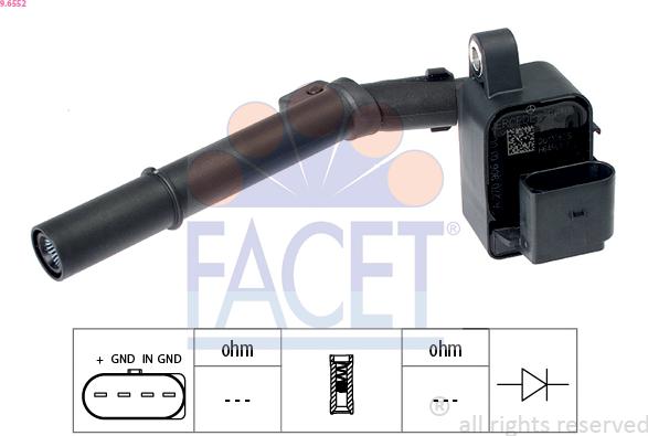 FACET 9.6552 - Aizdedzes spole autodraugiem.lv