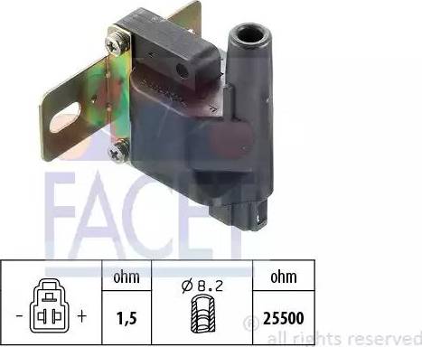 FACET 9.6249 - Aizdedzes spole autodraugiem.lv