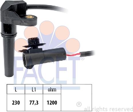 FACET 9.0617 - Rotācijas frekvences devējs, Automātiskā pārnesumkārba autodraugiem.lv