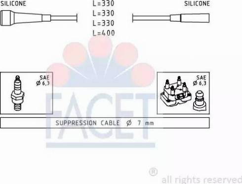 FACET 4.9501 - Augstsprieguma vadu komplekts autodraugiem.lv