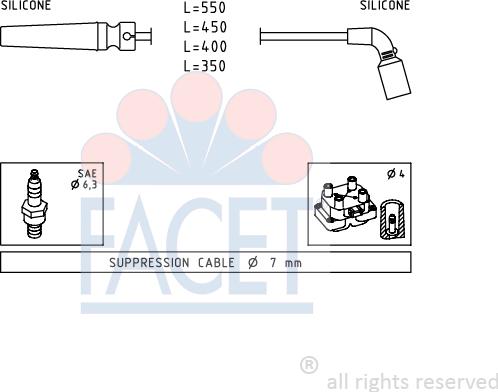 FACET 4.9680 - Augstsprieguma vadu komplekts autodraugiem.lv