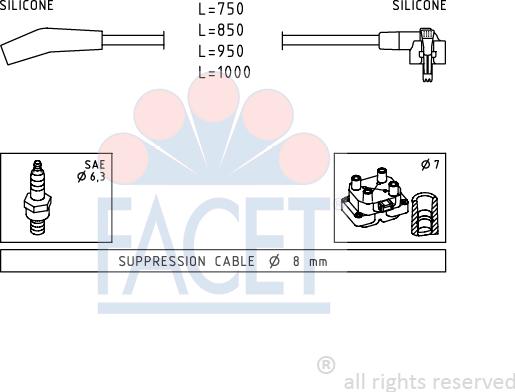 FACET 4.9639 - Augstsprieguma vadu komplekts autodraugiem.lv