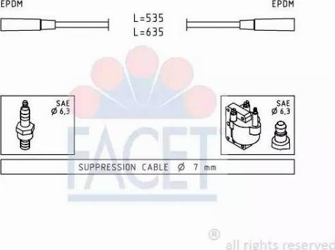 FACET 4.9044 - Augstsprieguma vadu komplekts autodraugiem.lv