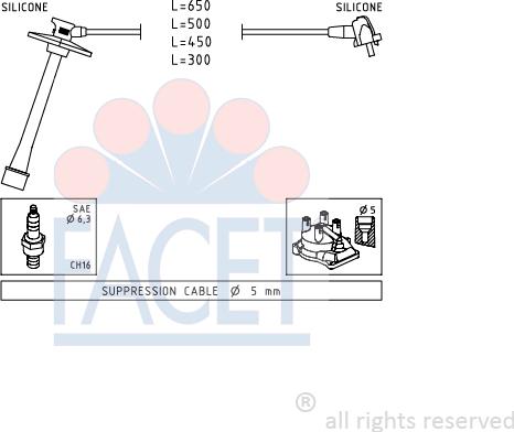 FACET 4.9793 - Augstsprieguma vadu komplekts autodraugiem.lv