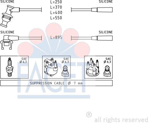 FACET 4.8920 - Augstsprieguma vadu komplekts autodraugiem.lv