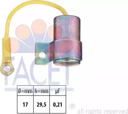 FACET 0.0288 - Kondensators, Aizdedzes sistēma autodraugiem.lv