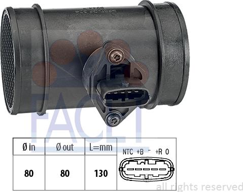 FACET 10.1445 - Gaisa masas mērītājs autodraugiem.lv