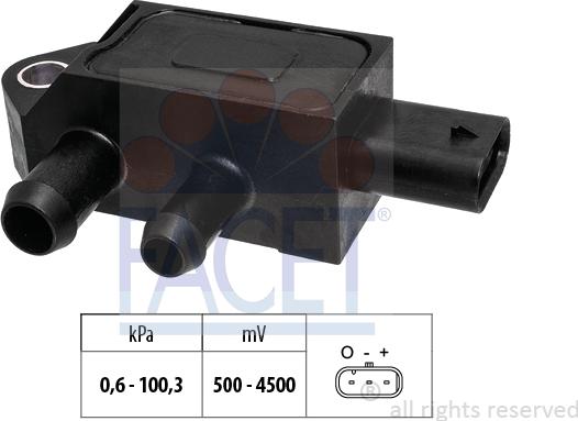 FACET 10.3404 - Devējs, Izplūdes gāzu spiediens autodraugiem.lv