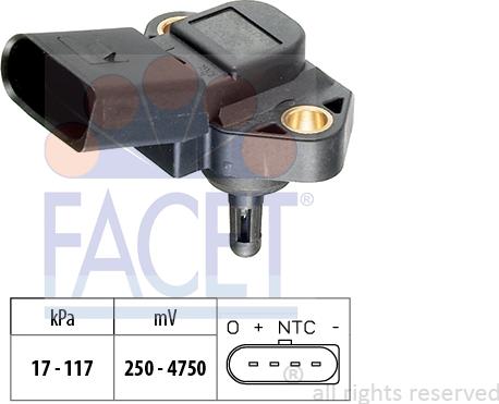 FACET 10.3071 - Gaisa spiediena devējs, Augstuma regulēšana autodraugiem.lv