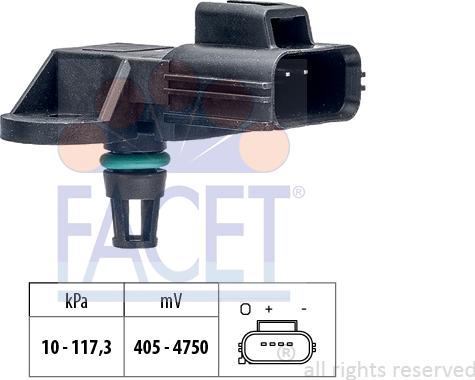 FACET 10.3151 - Gaisa spiediena devējs, Augstuma regulēšana autodraugiem.lv