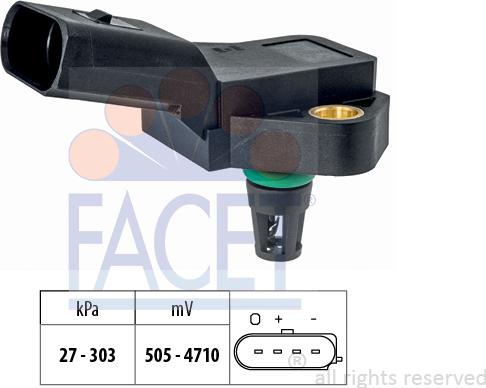 FACET 10.3228 - Gaisa spiediena devējs, Augstuma regulēšana autodraugiem.lv