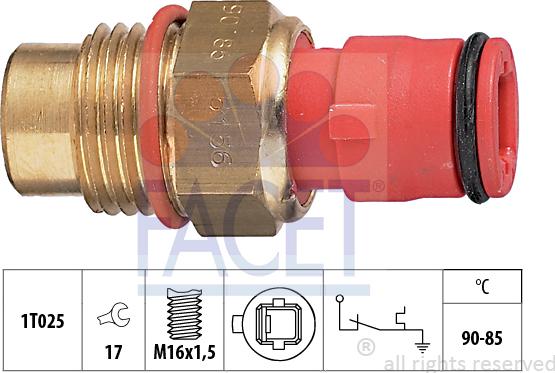 FACET 7.5156 - Termoslēdzis, Radiatora ventilators autodraugiem.lv