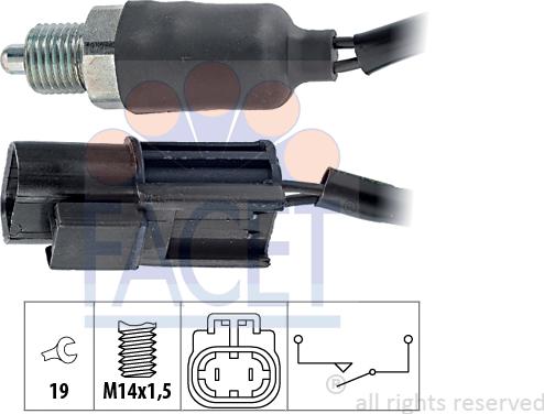 FACET 7.6140 - Slēdzis, Atpakaļgaitas signāla lukturis autodraugiem.lv